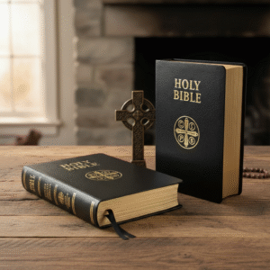 Douay-Rheims Bible (Black Genuine Leather)